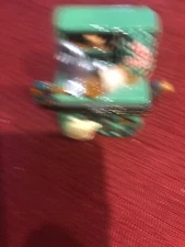 Midwest of Cannon Falls Hinged Trinket Box - Garden Wagon Teapot, Beautiful 