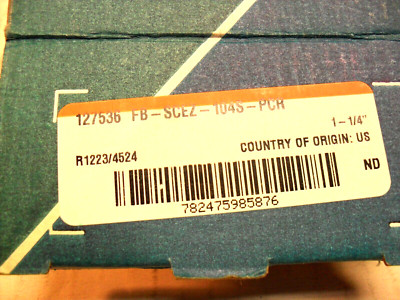 DODGE 127536 E-Z Kleen Flange-Mount- 1-1/4 in Bore, FB-SCEZ-SCEZ-104S-PCR