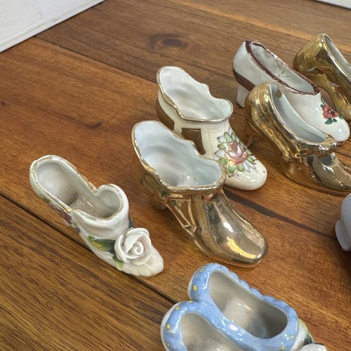 Women's Heels Vintage Ceramic Shoes Lot 10 Italy Germany Japan Porcelain VTG - Picture 3 of 9