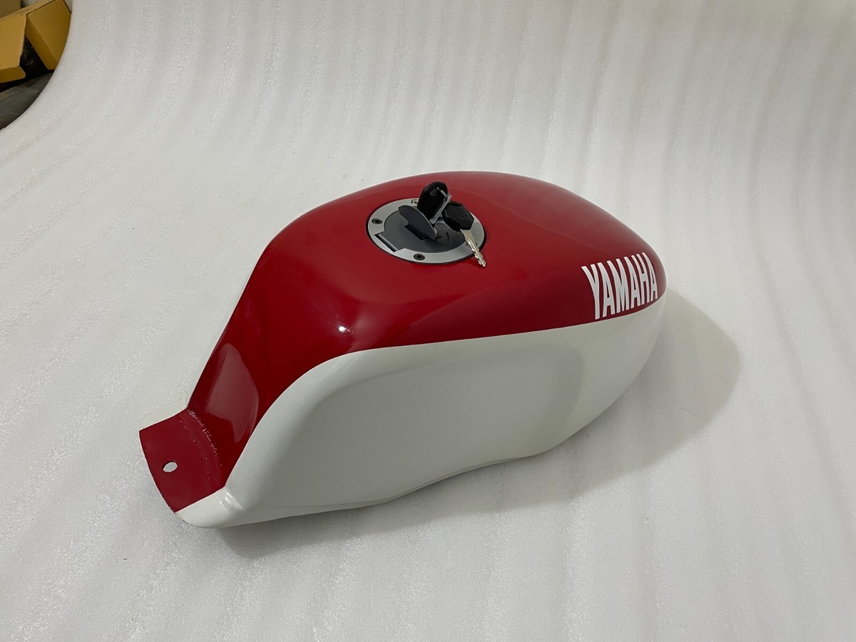 Yamaha Ysr 50 80 Ysr50 Ysr80 1989 Steel Tank White & Red