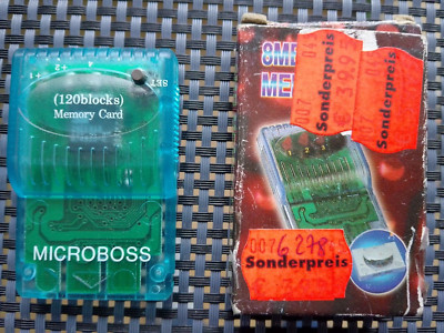 Sammler aufgepasst!! 8 MB MEMORYCARD für SONY PLAYSTATION echt historisch NEU K7