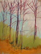 ORIGINAL Modern   Landscape  Pastel Painting John Williams JMW art Impressionism