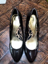 Rampage Nessa Brown Patent Leather Heels