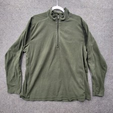 Columbia Mens Green Sweater Size XL 1/4 Zip has flaw