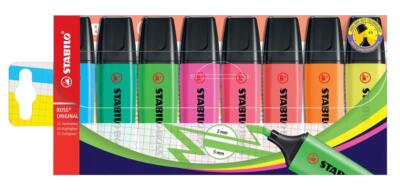 Brother STABILO Textmarker BOSS é « ORIGINAL, 2-5mm, 8 St â  ck, sortiert