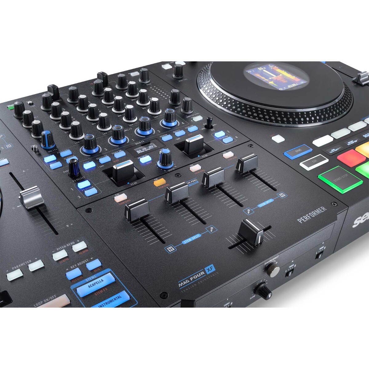 Rane PERFORMER 4-Channel Motorized Stems Pro DJ Controller w
