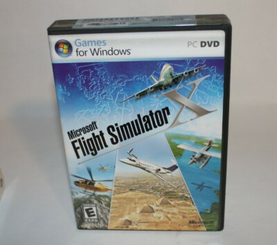 Microsoft Flight Simulator X (PC, 2006) Complete 2 Disc