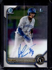 2022 Bowman Chrome #CPA-HG Herard Gonzalez Prospect Autographs