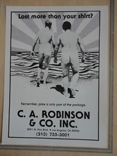 C A Robinson & Co Ad Promo Original Magazine Pull Out Advertisement