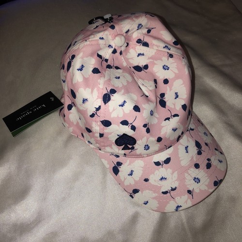 Kate Spade Pink Springtime Floral Print Baseball Cap Embroidered Logo OS NWT - Picture 7 of 16