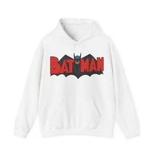 Sudadera con Capucha Batman, Batman Unisex Mezcla Pesada Sudadera con Capucha