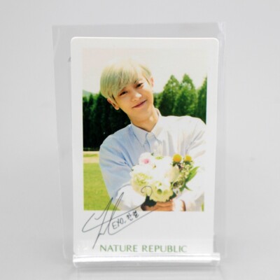 EXO Photocard Nature Repablic Chanyeol Flower Bouquet