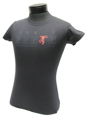 Fireball Cinnamon Whiskey Women's Black Short Sleeve T-Shirt Size Medium