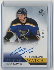 2015 2015-16 SP Authentic Future Watch Auto Rookie #268 Colton Parayko 788/999