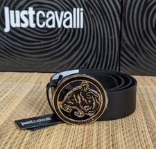 Cintura donna Just Cavalli logo tigre Made in Italy 100/38 pelle e fodera interna