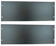 2x Adam Hall Rackpanel 4 HE U Stahl Rackblend...