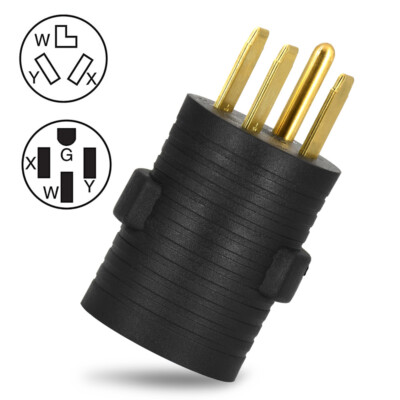 12FT 50A NEMA 10-30P to 14-50R Adapter Dryer RV EV Charger Plug Cord Adapter 12FT 50A NEMA 10-30P to 14-50R Adapter Dryer RV EV Charger Plug Cord Adapter