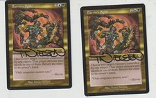 x2 Invasion Cards - Barrin's Spite MAGIC MTG ENGLISH EX-NM SIGNED!