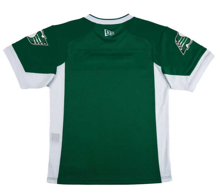 Camiseta deportiva para hombre Saskatchewan Roughriders New Era CFL réplica local - verde Foto 2 de 2