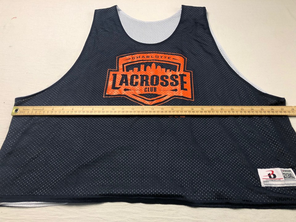 B Wear Jersey Charlotte Lacrosse Club Summer League Navy Blue Orange
