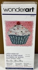 WonderArt  Cupcake Latch Hook Kit New In Box