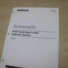 CAT 973c Track Loader HYDRAULIC SYSTEM Schematic Shop Manual diagram drawing 3RZ