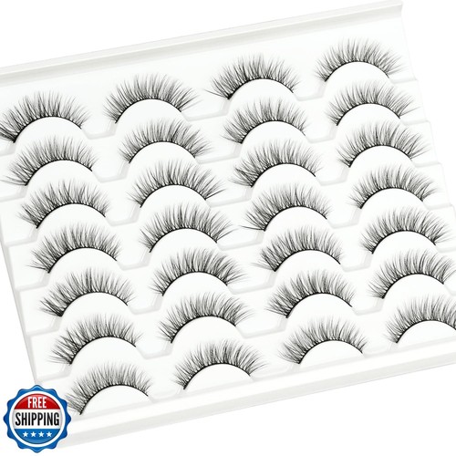 False Lashes Natural Look Eyelashes - 12mm Short False Eyelashes Pestañas Pos - Picture 5 of 5