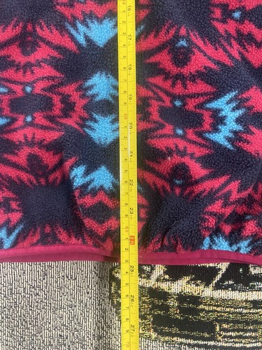Patagonia Synchilla Fleece Jacket Pink Blue Aztec Youth Girls Size Large 12 - Picture 4 of 12