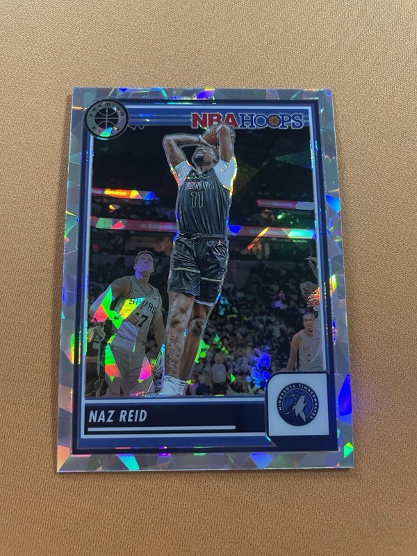 2023-24 Panini Nba Hoops Premium Stock Naz Reid Cracked Ice Prizm #221