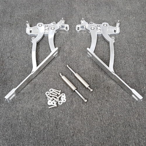 Aluminum Hood Hinges Kit for Chevrolet Camaro Pontiac Firebird models 1967-1969 - Picture 6 of 9