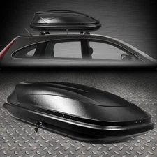 11 CUBIC FEET CAR TOP CARGO CARRIER VEHICLE ROOF MOUNT LUGGAGE STORAGE BOX W/KEY