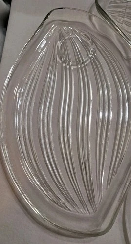 Vtg 1950's Federal Glass Hawaiian Leaf Luncheon Plate **Replacement**(B30)