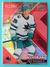 2024-25 Upper Deck Allure Red Rainbow Rookie Card Jack Thompson #118 San Jose