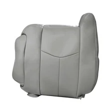  Pewter Gray Driver Side Top Lean Back Replacement Leather Seat Cover 