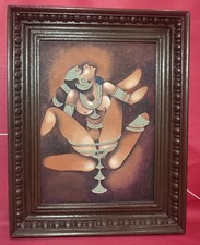 Indian Asian Erotic Kama Sutra Painting with Artistic Additional Jewellery 35x44