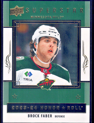 2023-24 Upper Deck Series 2 #HR36 Brock Faber Rookie Honor Roll c