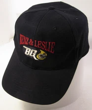 Kenz & Leslie Hat Mens Black Vtg Snap Adjustable Retro BG Products Employee Cap