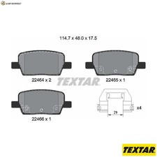 Brake Pad Set Disc Brake 2246401 for Chevrolet Cadillac Buick 2.0L 4cyl XT5