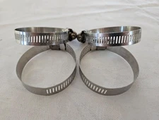 4 pcs IDEAL-TRIDON SS Hose Clamps #28 32mm-57mm (1-1/4 to 2-1/4")