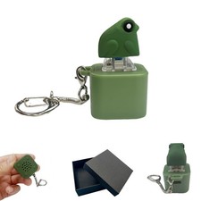 Frog Croaking Fidget Toy USB-C Rechargeable Keychain Stress Reliever with Lights