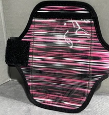 Phone Walking Running Fitness Exercise Arm Band Pink Black Phone Holder