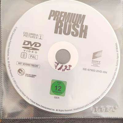 Columbia Pictures Premium Rush DVD Film (2012) FSK12 PAL Ehemaliger Verleih