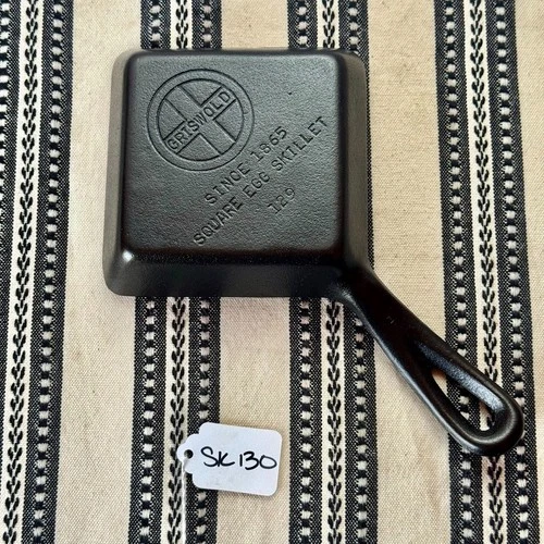 Griswold Cast Iron Square Egg Skillet 129