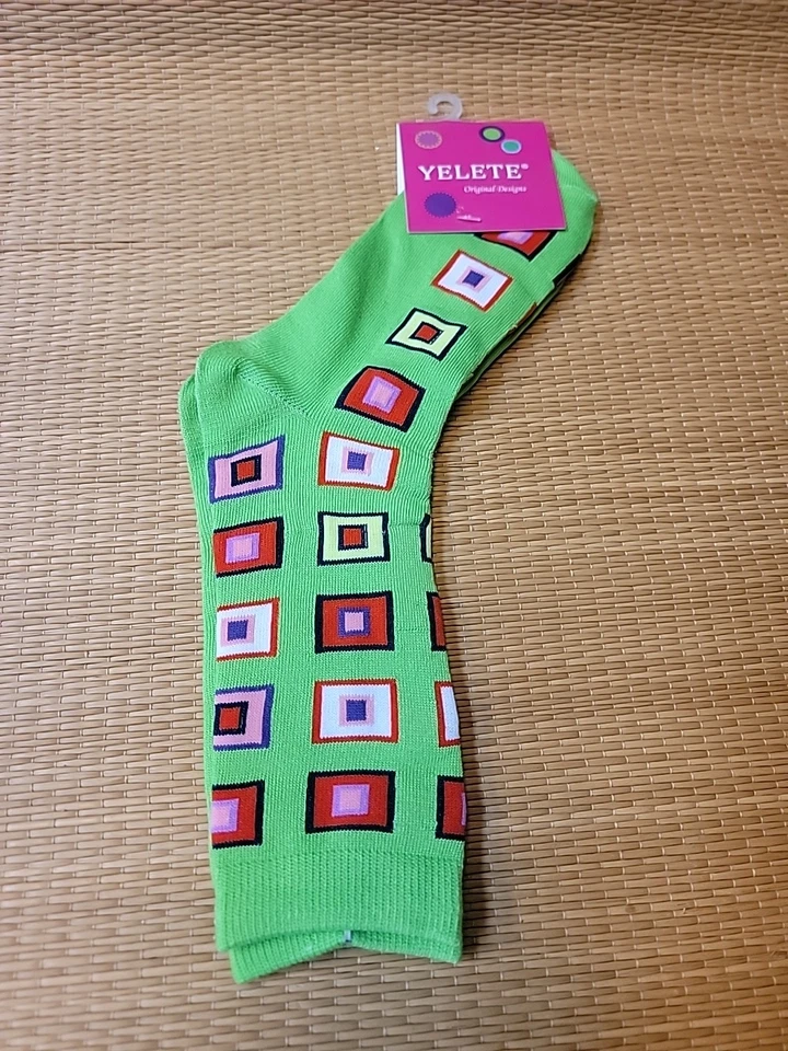 Новый Yelete носки, 3 пары узорчатый/цветной носок размер 9-11 - Изображение 4 из 4
