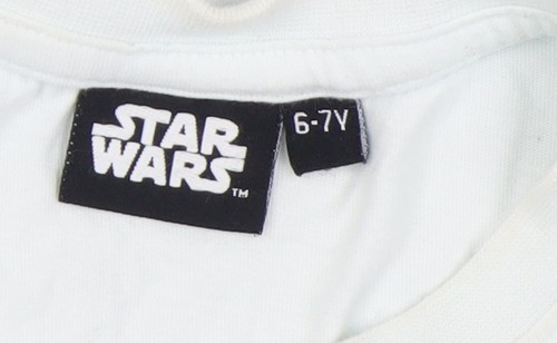 Pop Gear Boys' White Star Wars T-Shirt, Short Sleeve, 6-7 Years - Picture 4 of 12
