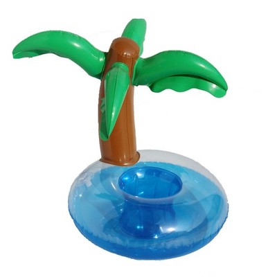 Trinken Float Coconut Tree Form PVC Aufblasbare Schwimmende Trinkhalterung F FSK