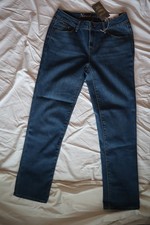 NWT Blue Denim NATURAL REFLECTIONS Relaxed Straight Fleece Lined Jeans 4