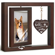 Dog Memorial Rotating Floating Picture Frame Gifts for Dog Owner, Bereavement...