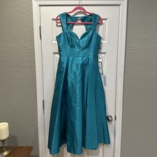 Adrianna Papell Jade Sweetheart Neck Midi Dress, Size 10