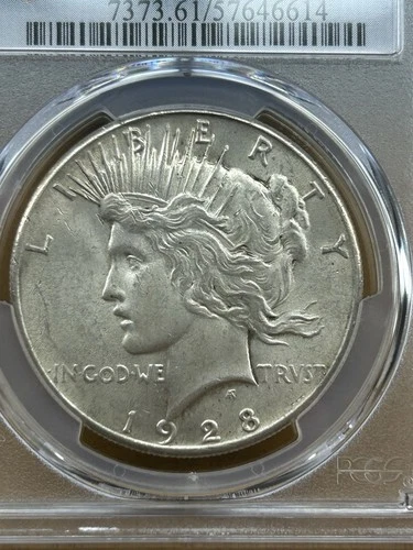 1928-P $1 Peace Dollar PCGS MS61 The Rarest Peace Dollar Date  360,649 minted